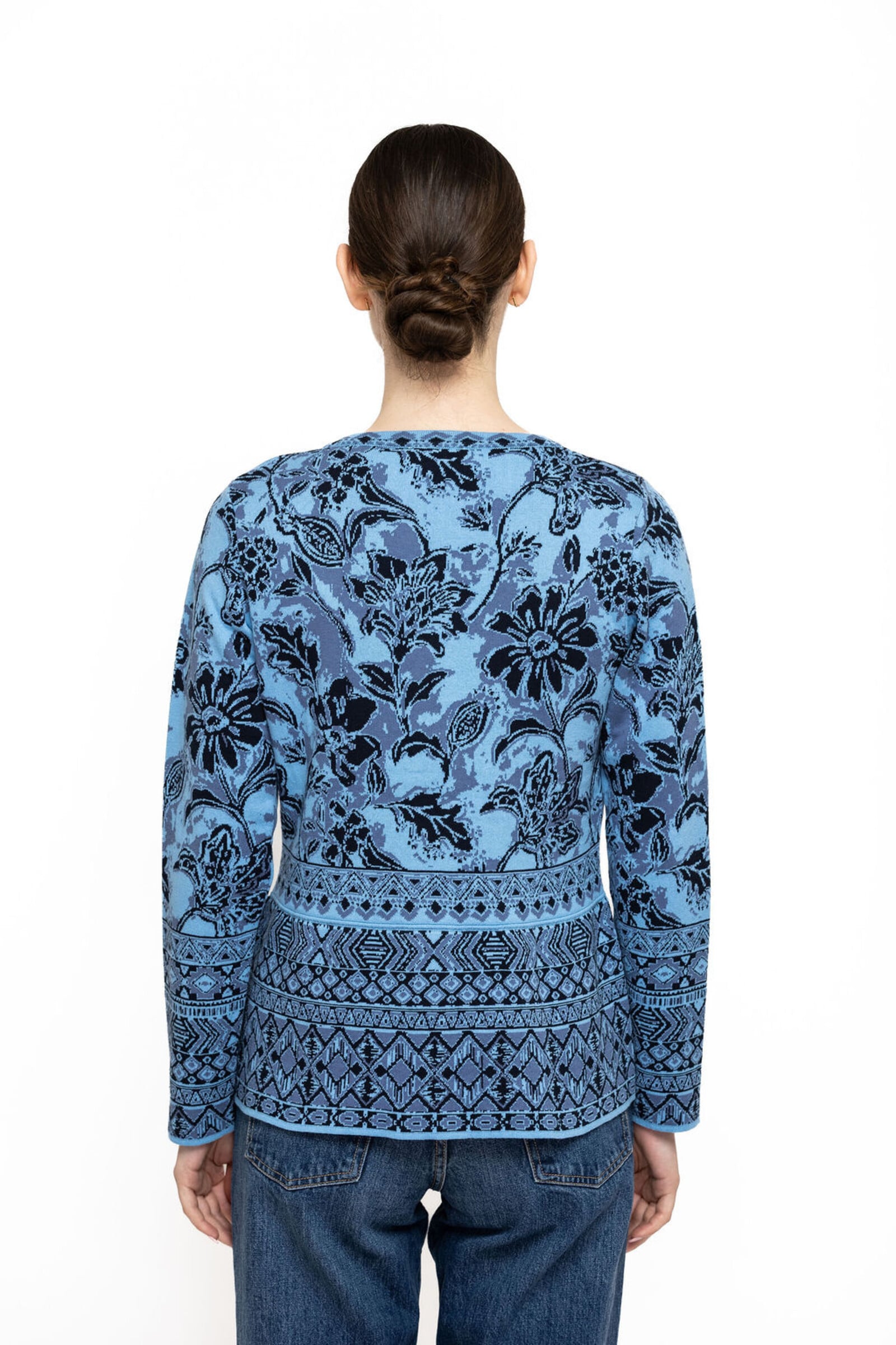 KOOI Knitwear KOOI Knitwear - Cardigan Alisa Blue | Gilet Bleu en 100 % Coton Biologique