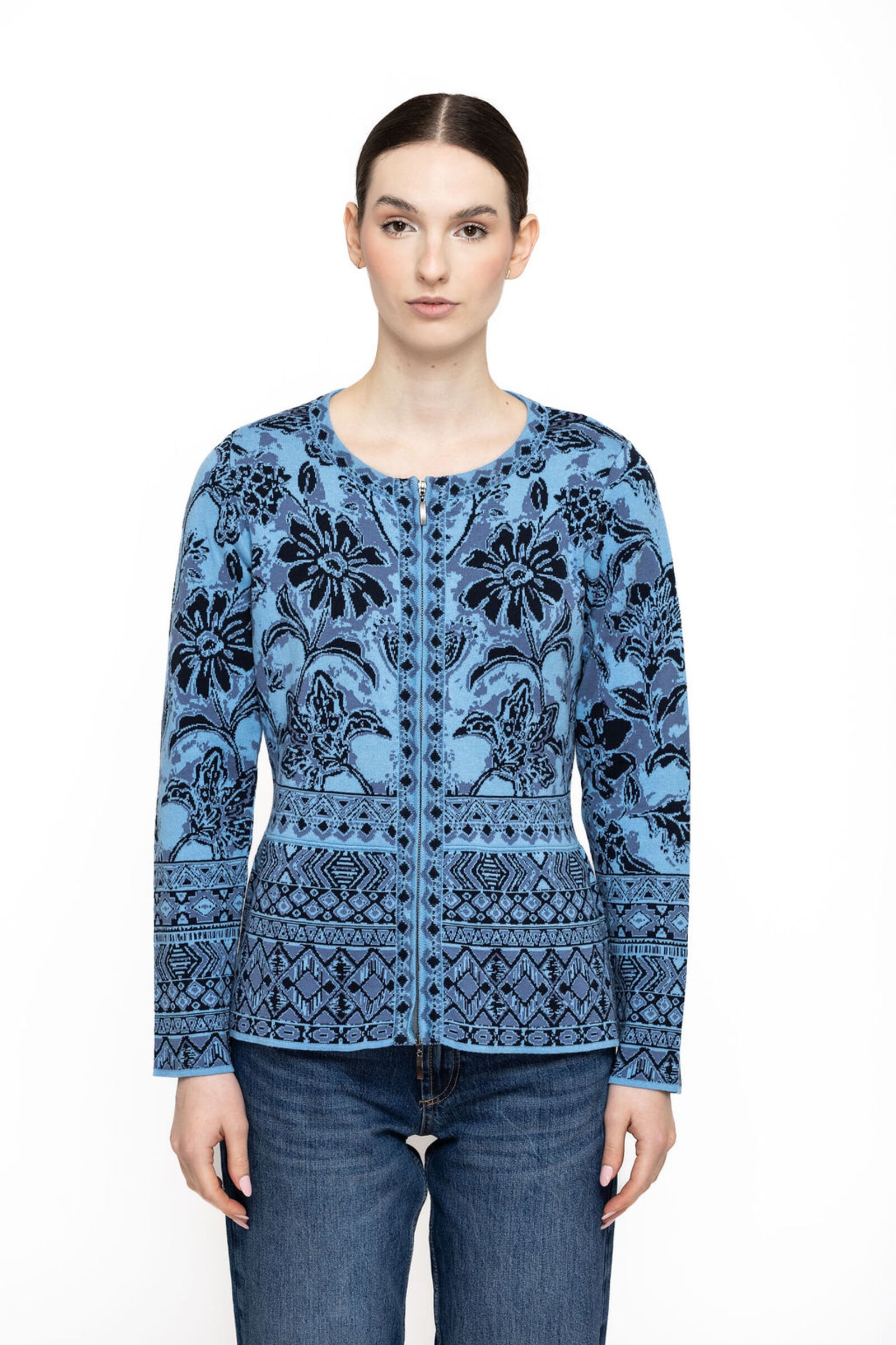 KOOI Knitwear KOOI Knitwear - Cardigan Alisa Blue | Blue Cardigan in 100% Organic Cotton