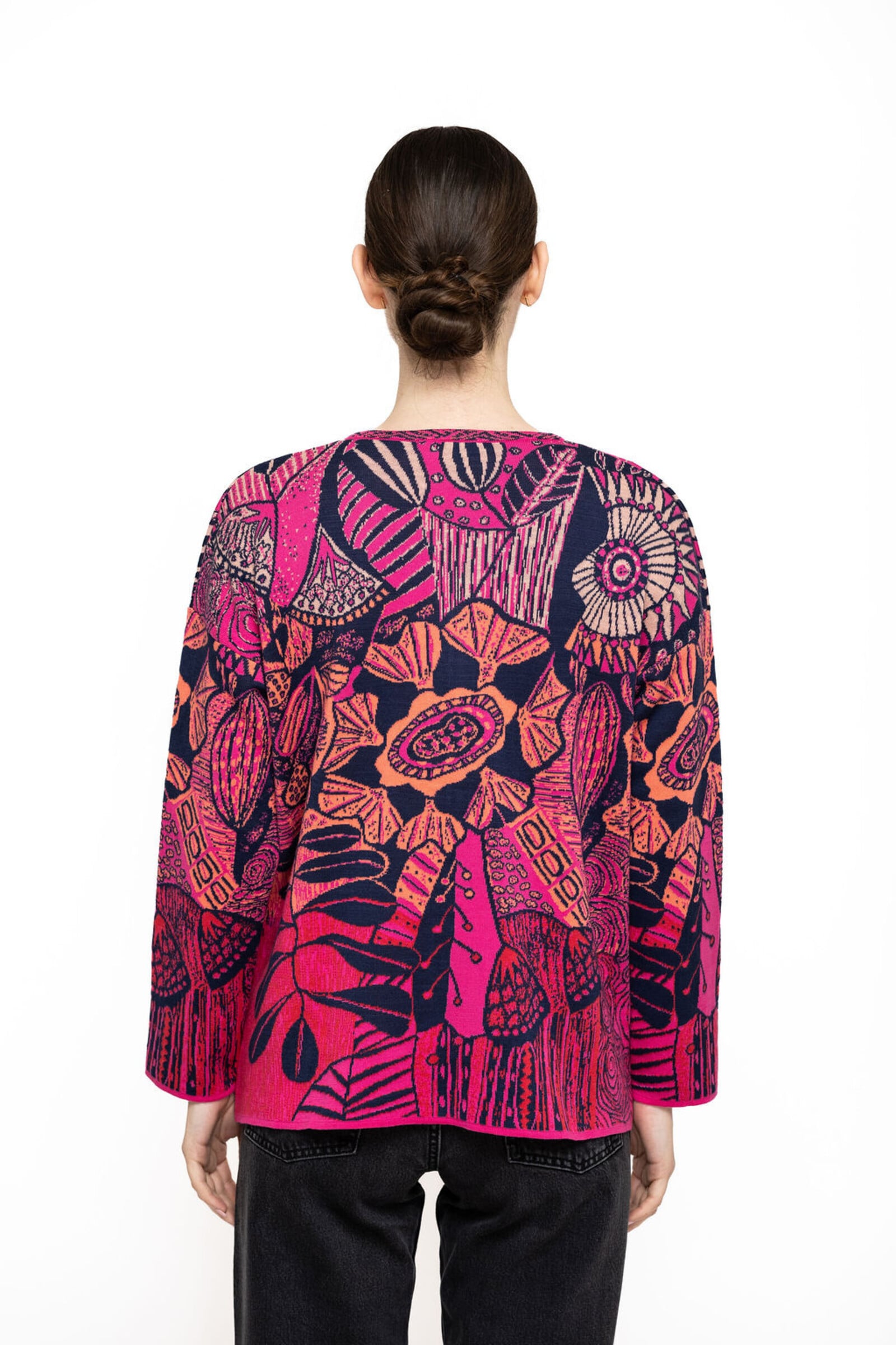 KOOI Knitwear KOOI Knitwear - Jacket Juno Pink | Veste Rose en 70 % Coton Biologique et 30 % Viscose