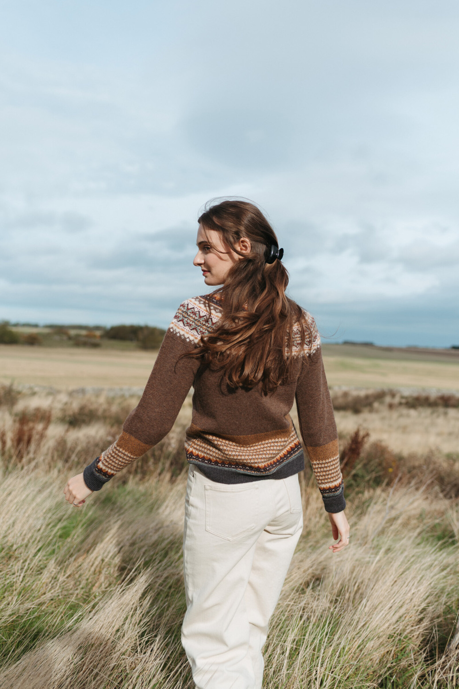 Eribé Eribé - Alpine Cardigan Hazel | Braune Strickjacke aus 96% Weicher Merinowolle und 4% Angorawolle