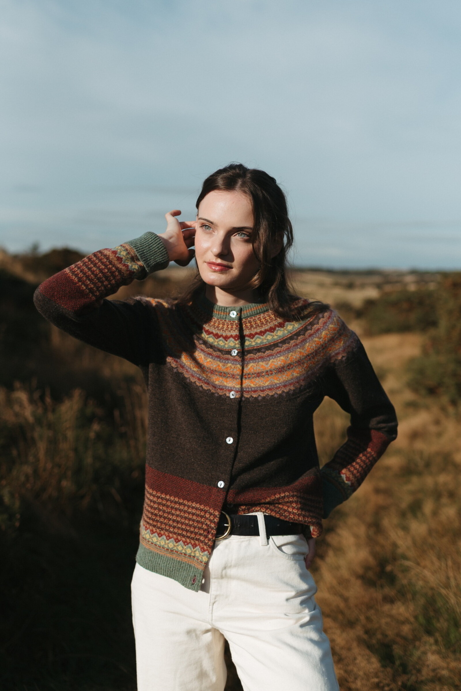 Eribé Eribé - Alpine Cardigan Oakley | Braune Strickjacke aus 96% Weicher Merinowolle und 4% Angorawolle