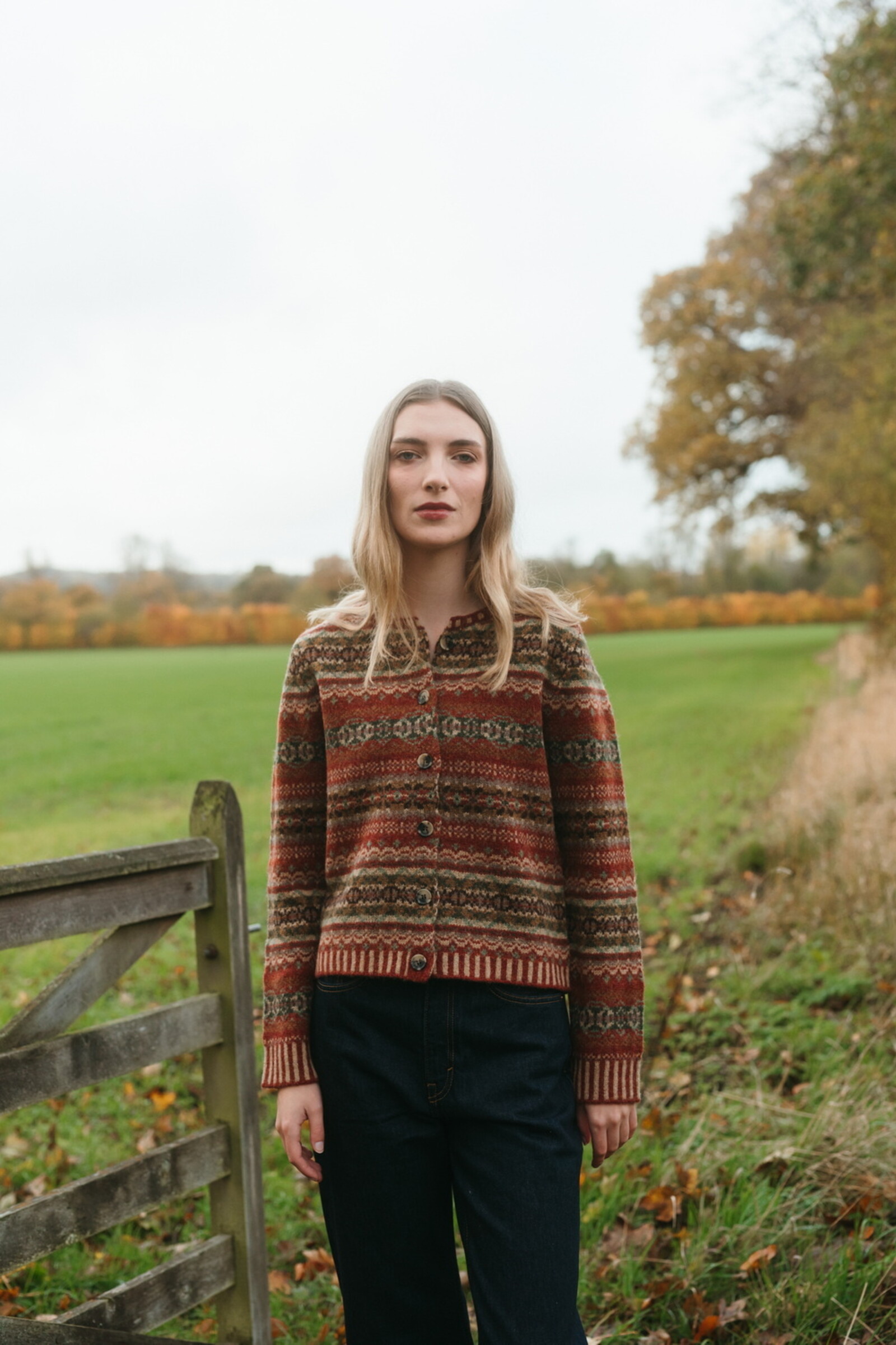Eribé Eribé - Westray Cardigan Ferris | Braune Strickjacke aus 100 % Shetlandwolle