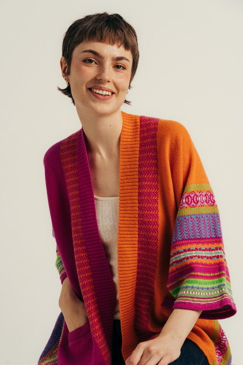 Eribé - Montrose Blanket Coat Starburst | Veelzijdig Vest van 100% Merino Lamswol