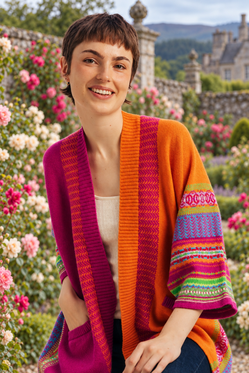 Eribé - Montrose Blanket Coat Starburst | Gilet Polyvalent en 100% Laine d'Agneau Mérinos