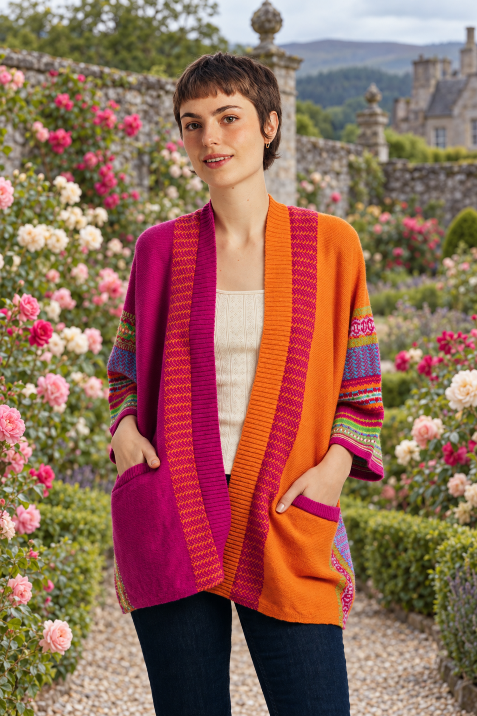 Eribé Eribé - Montrose Blanket Coat Starburst | Vielseitige Strickjacke aus 100% Merino-Lammwolle