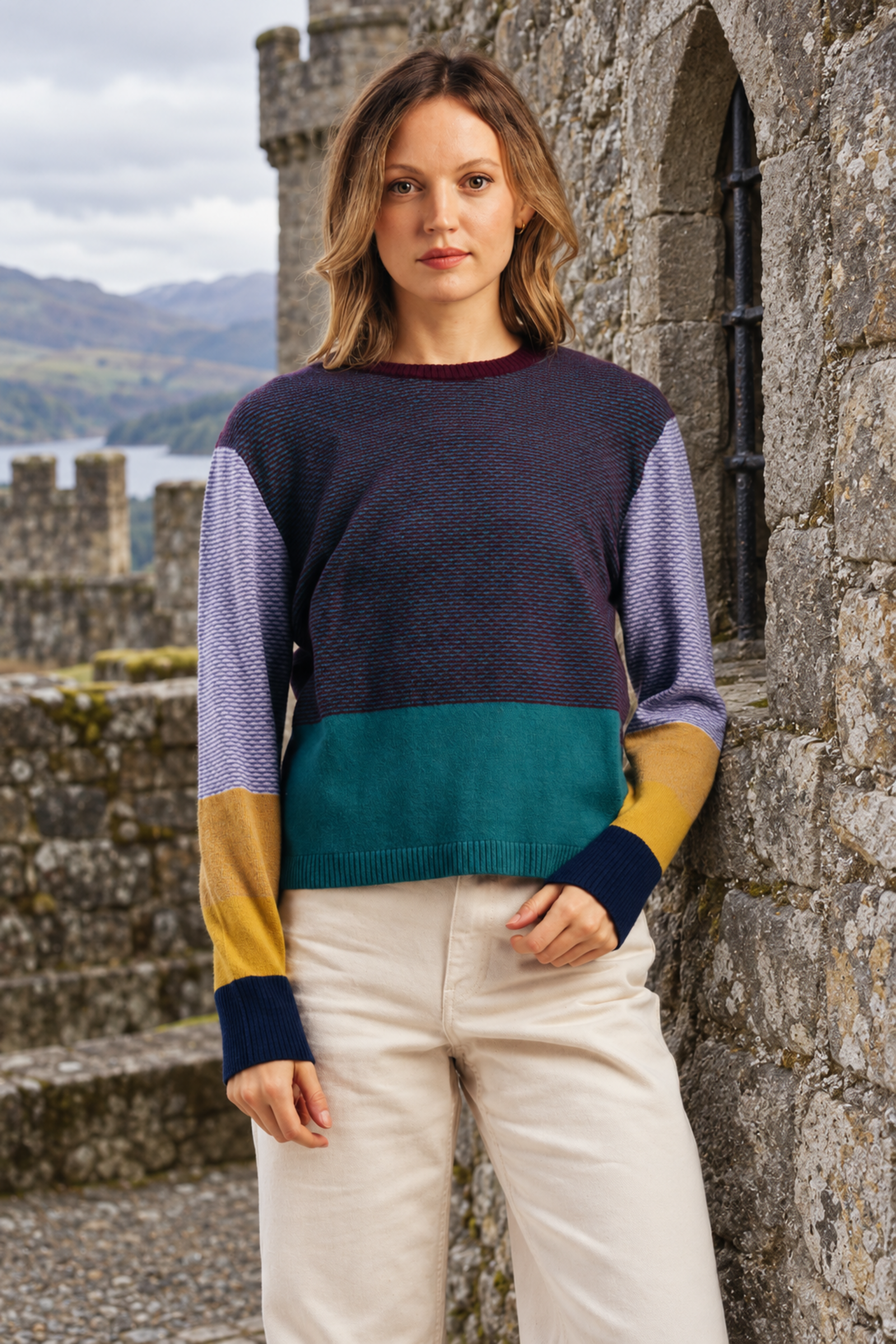 Eribé Eribé Melrose Tweed Sweater Muir |  Harmonious Sweater 100% Extra Fine Merino Wool