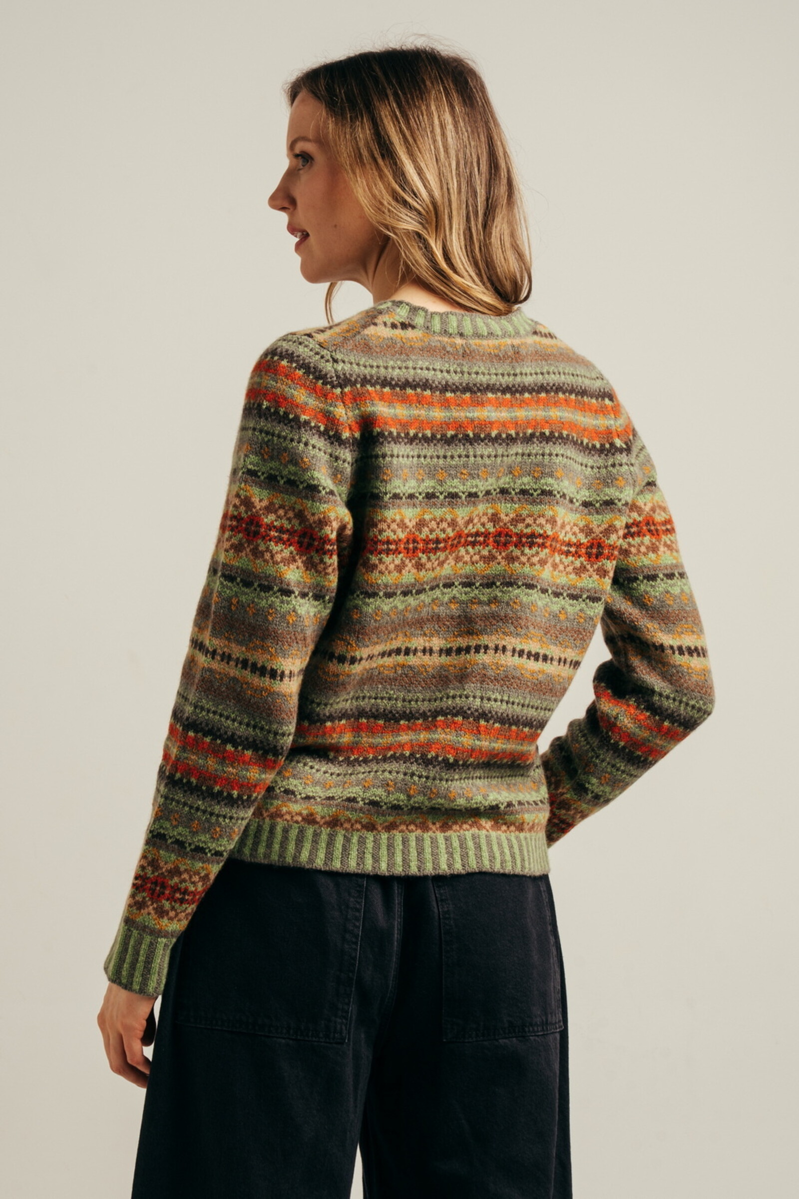Eribé Eribé - Kinross Cardigan Pistachio | Strickjacke aus 100 % Superfeiner RWS-Merino-Lammwolle – Fühlt sich an wie Kaschmir