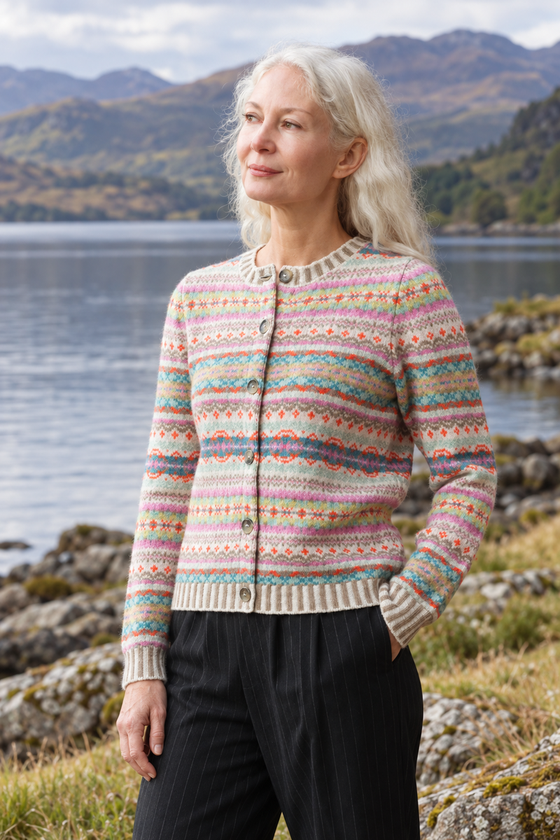 Eribé - Kinross Cardigan Melissa | Strickjacke aus 100 % Superfeiner RWS-Merino-Lammwolle – Fühlt sich an wie Kaschmir