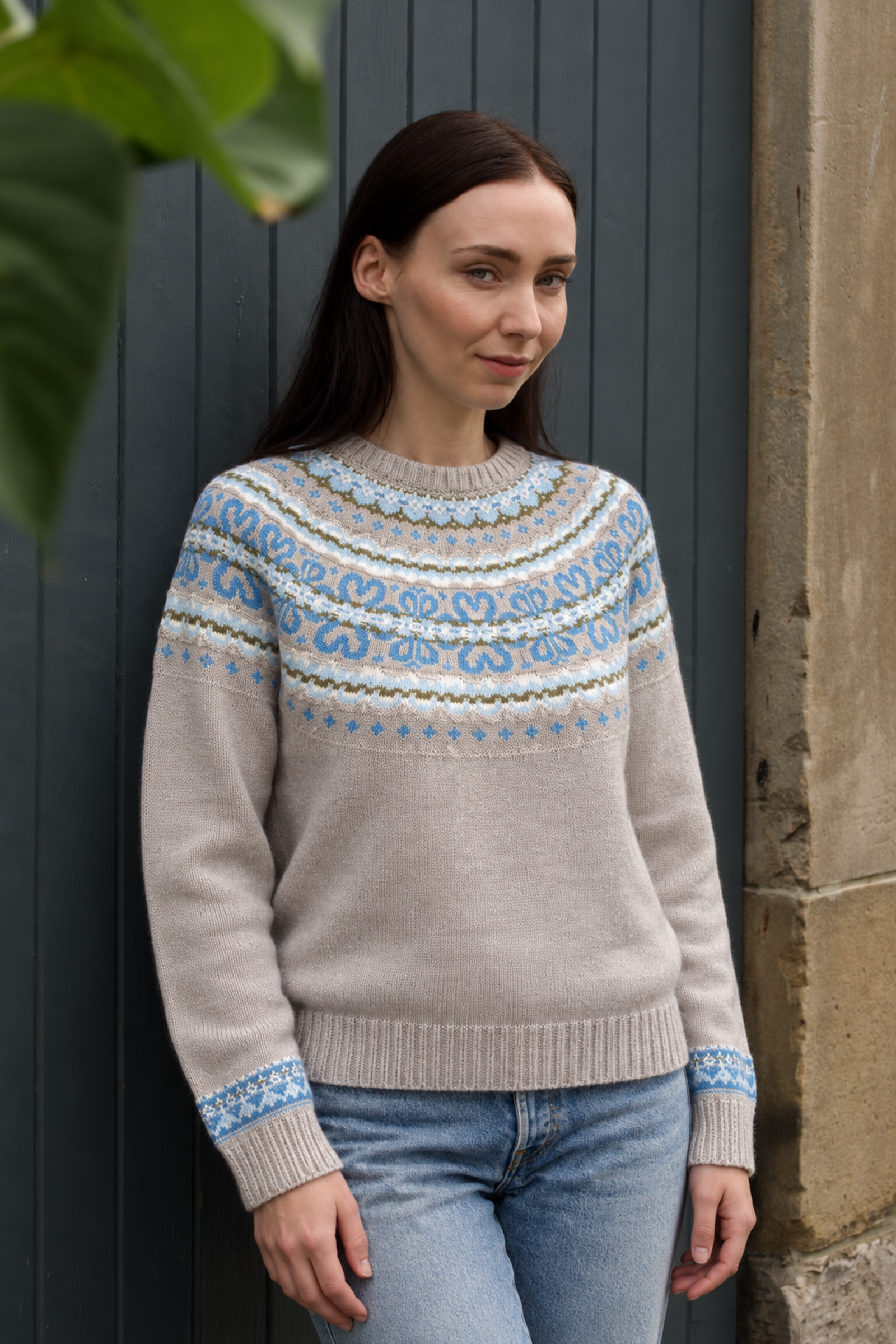 Eribé Eribé Evie Crew Neck Sweater Ariel |  Pull Beige à 53% de Lin et à 47% de Coton Biologique
