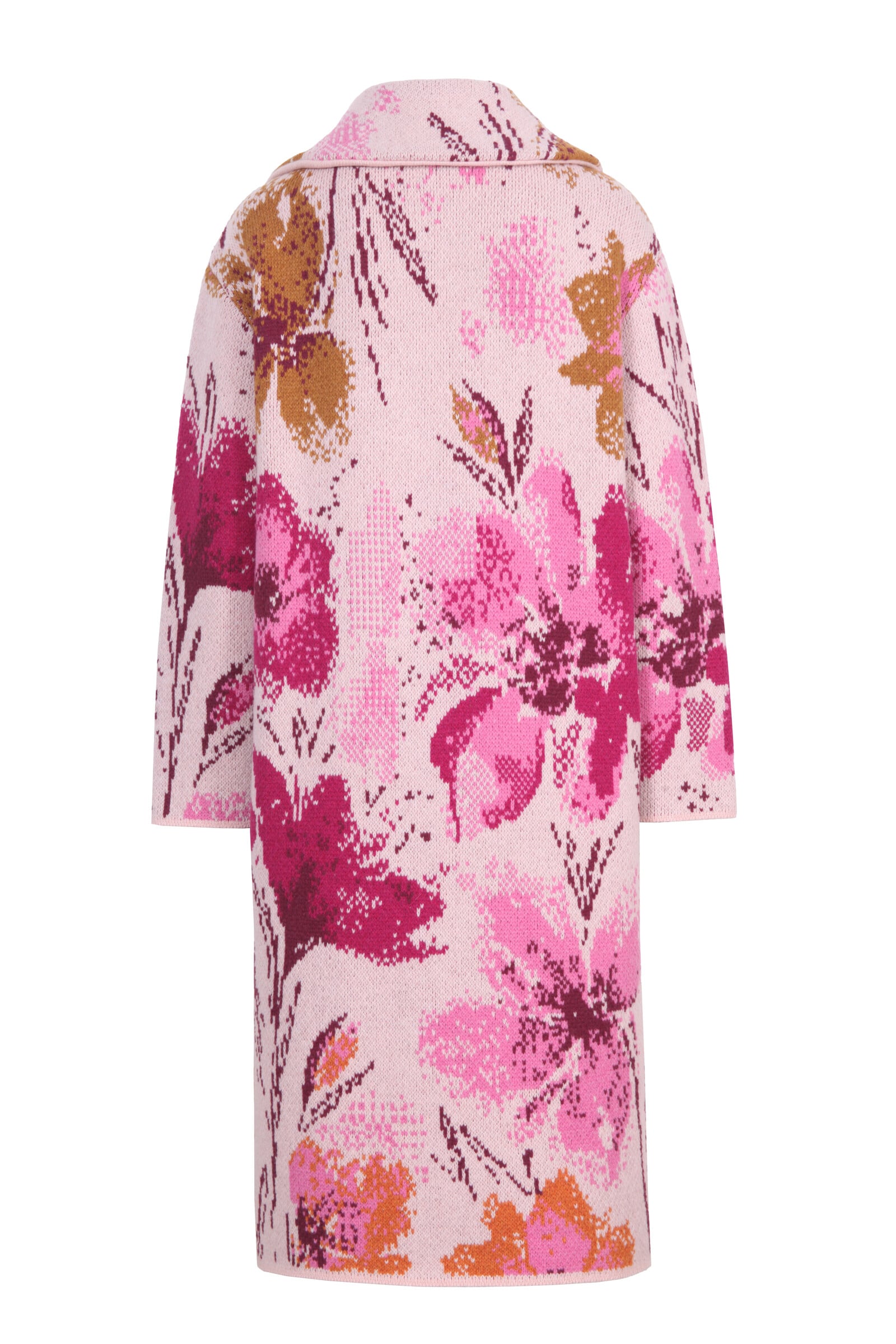 IVKO  Woman IVKO - Coat Petal for Armor Pattern Light Pink | Extravagante Mantel van 80% Wol en 20% Nylon