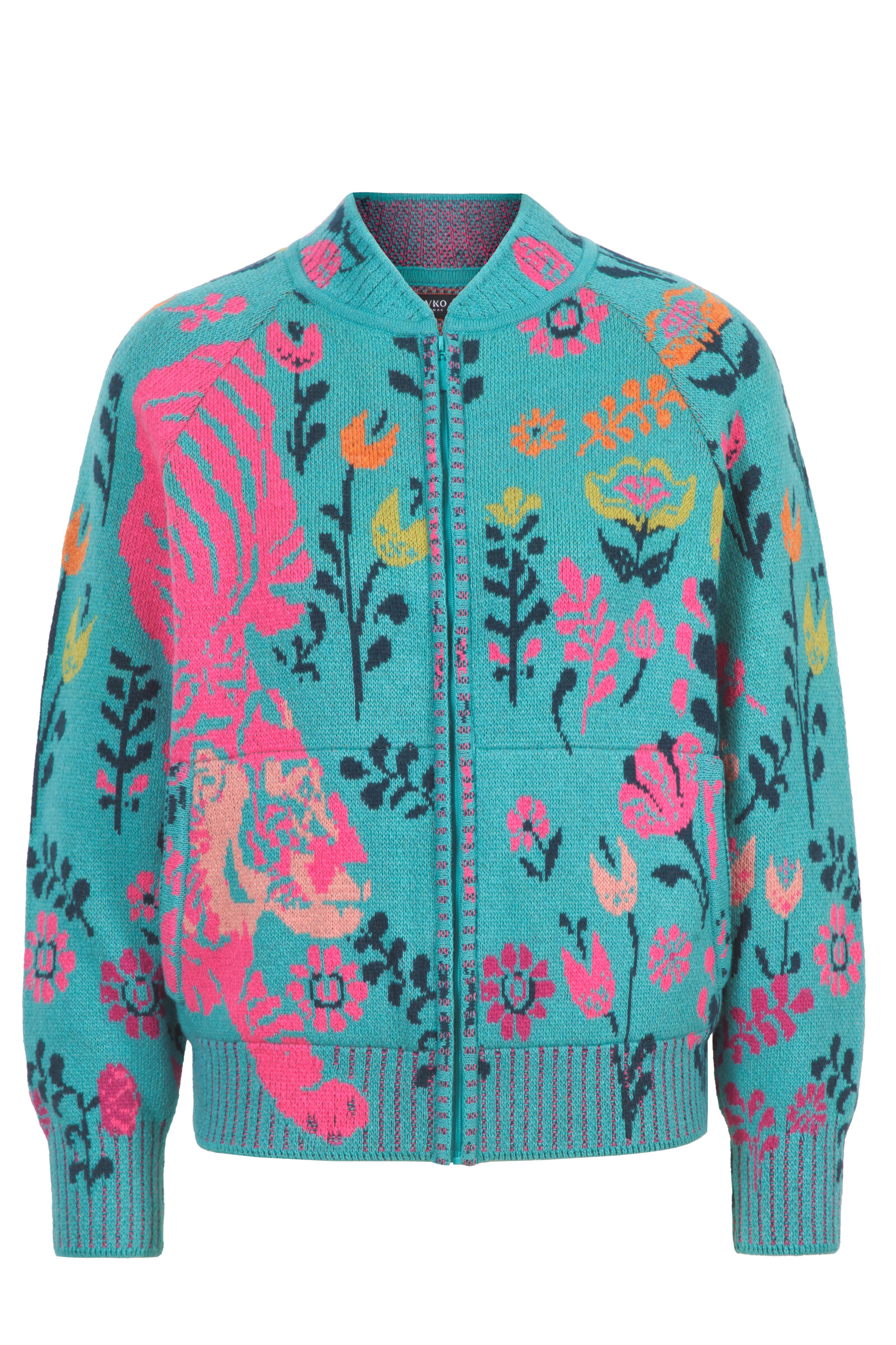 IVKO  Woman IVKO - Zip Jacket Feral Grace Adria | Opvallend en Kleurrijk Jasje met Tijgerprint
