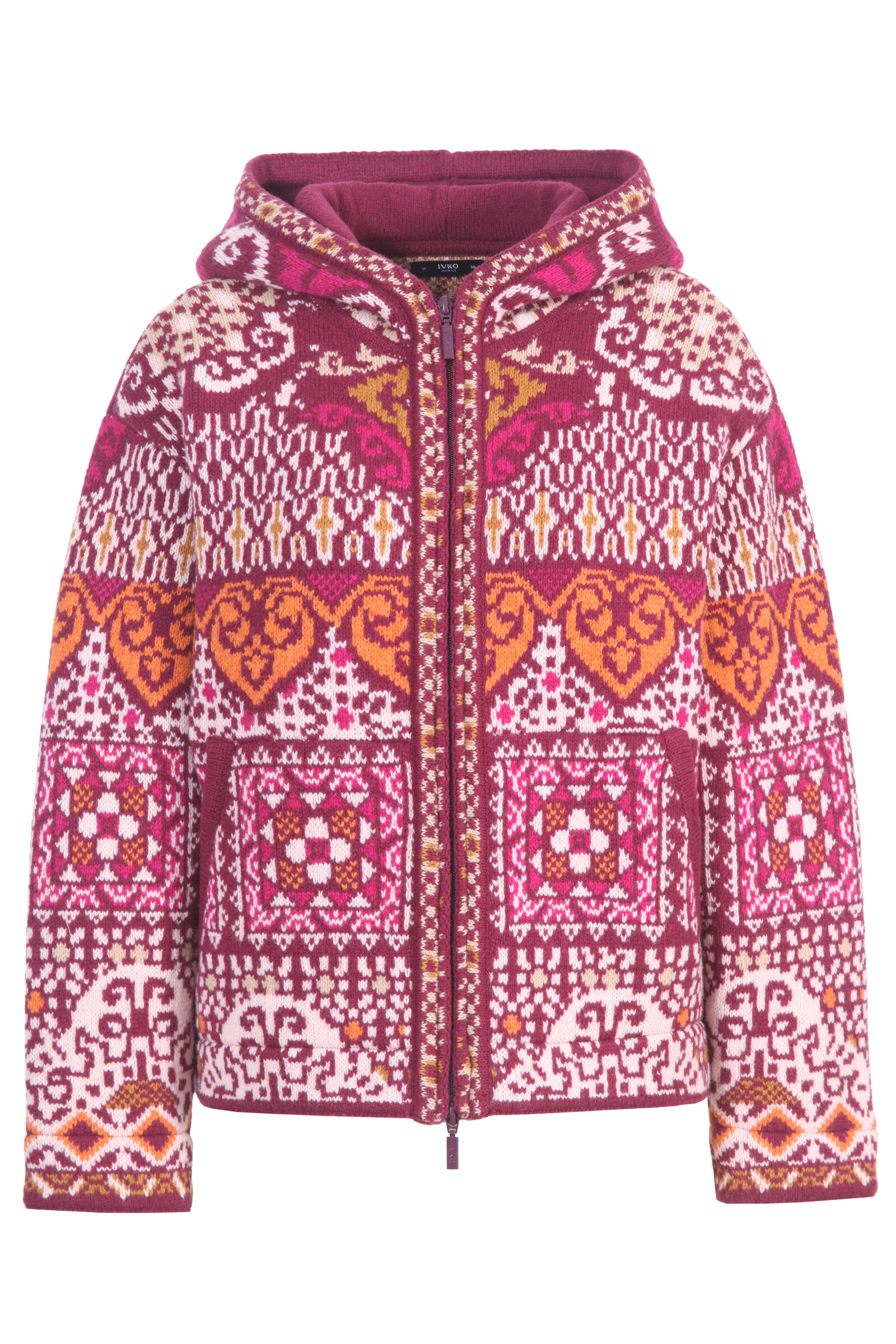 IVKO  Woman IVKO - Hip Jacket Azulejo Cherry | Veste Éblouissante avec Motifs Portugais