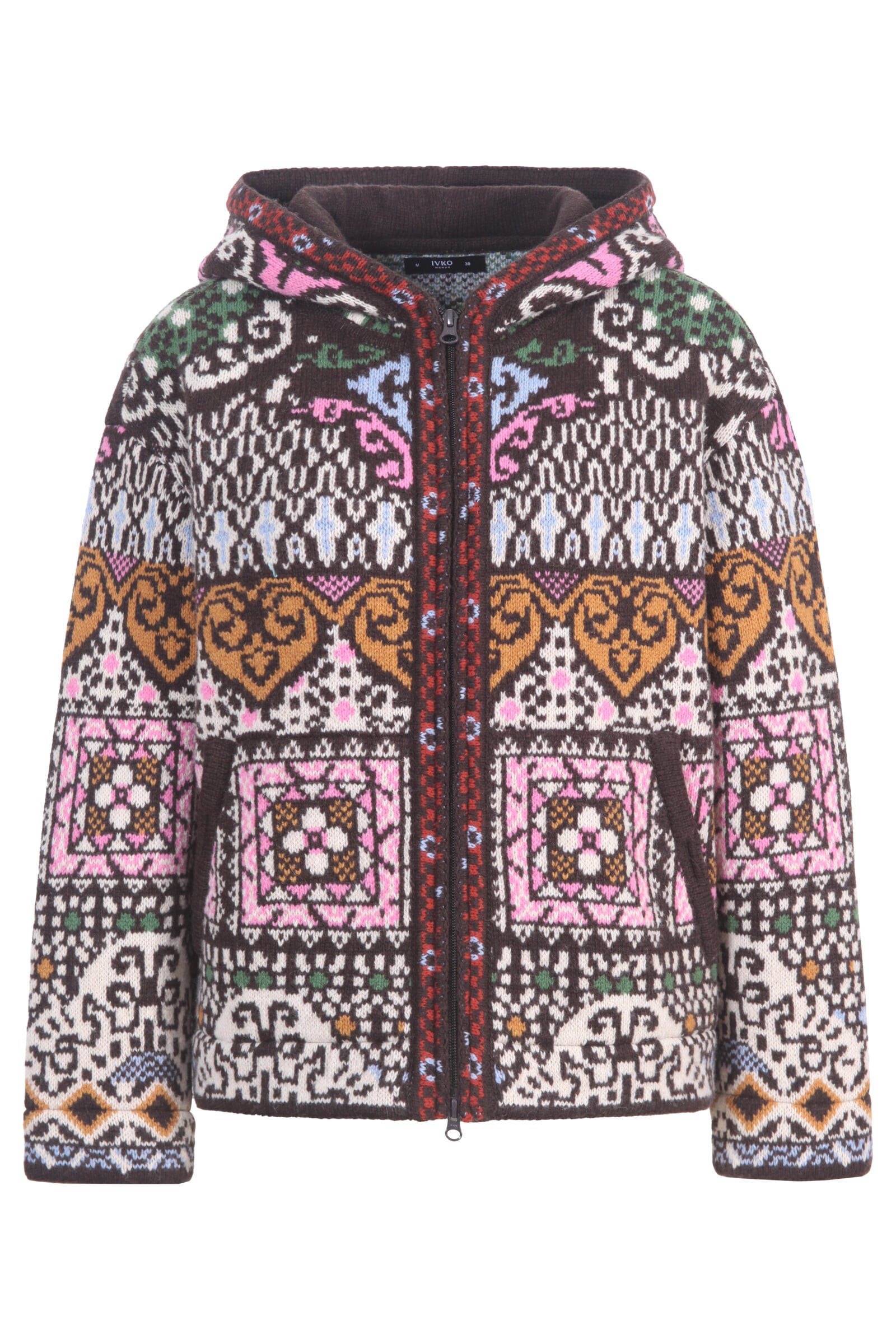 IVKO  Woman IVKO - Hip Jacket Azulejo Chocolate | Atemberaubende Jacke mit Portugiesischen Motiven