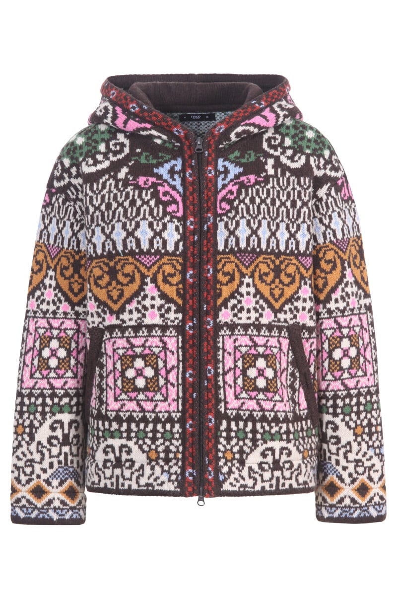 IVKO - Hip Jacket Azulejo Chocolate | Stunning Jacket with Portuguese Motifs