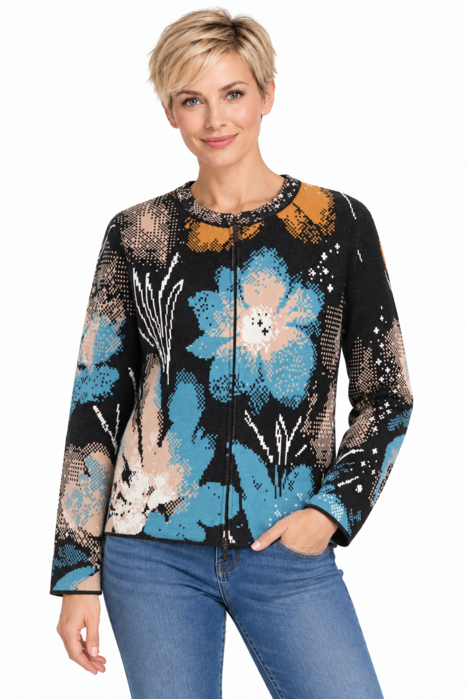 IVKO  Woman IVKO - Cardigan Petal for Armor Black | Exclusief Vest van 100% Katoen, Winterse Must-Have