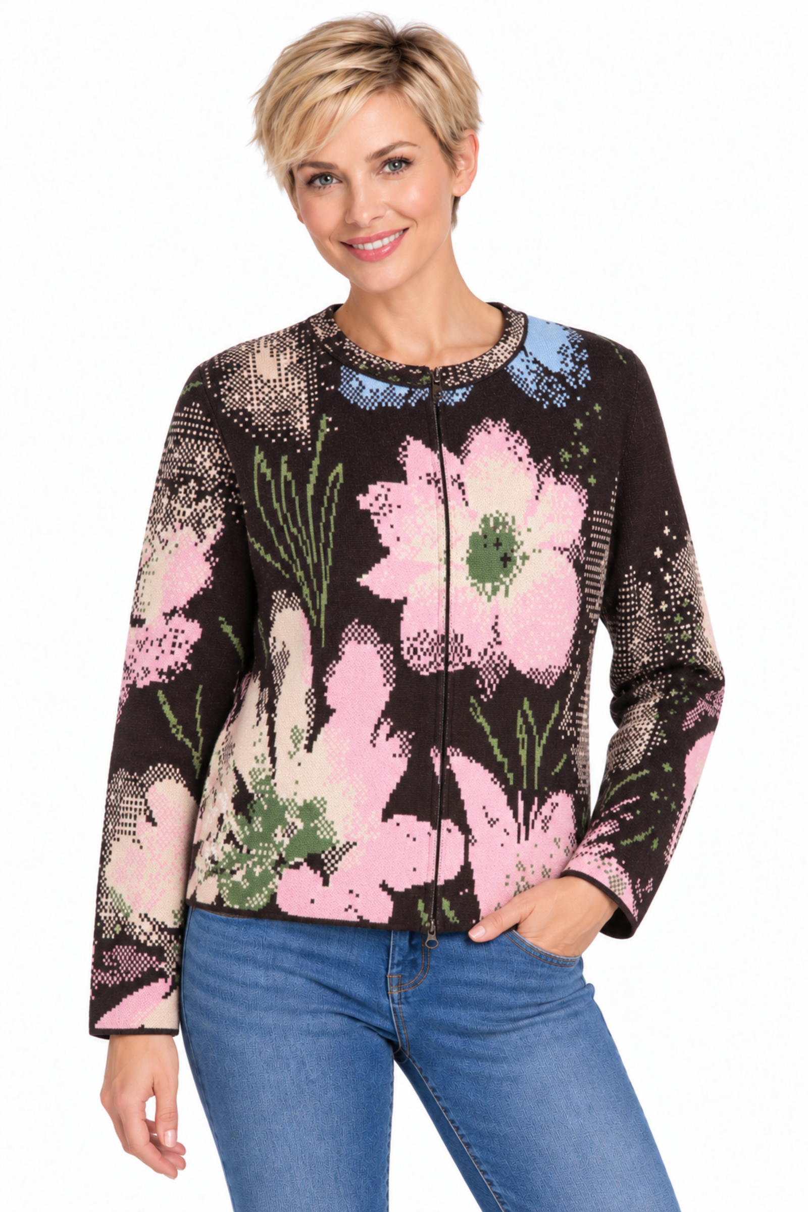 IVKO  Woman IVKO - Cardigan Petal for Armor Chocolate | Exclusief Vest van 100% Katoen, Winterse Must-Have