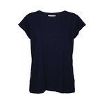 Minus Leti tee Black iris (donkerblauw)