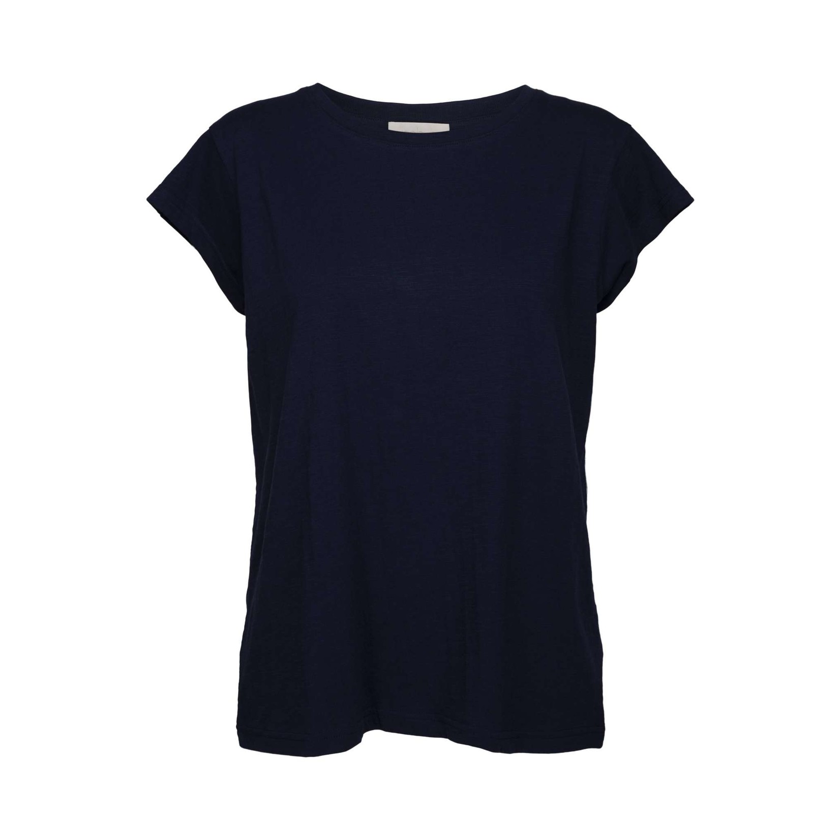 Minus Leti tee Black iris (donkerblauw)