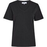 Minus Leti v-neck tee Black