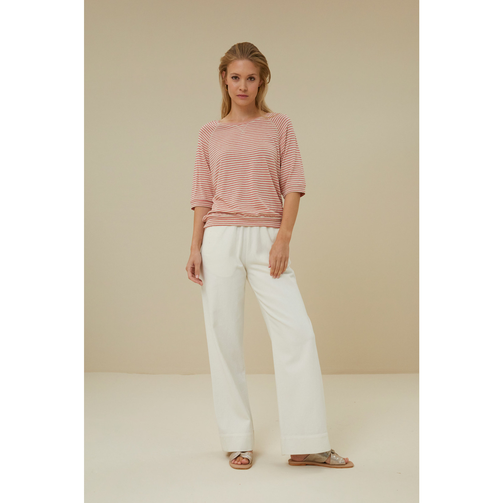By-Bar Mees twill pant Off white