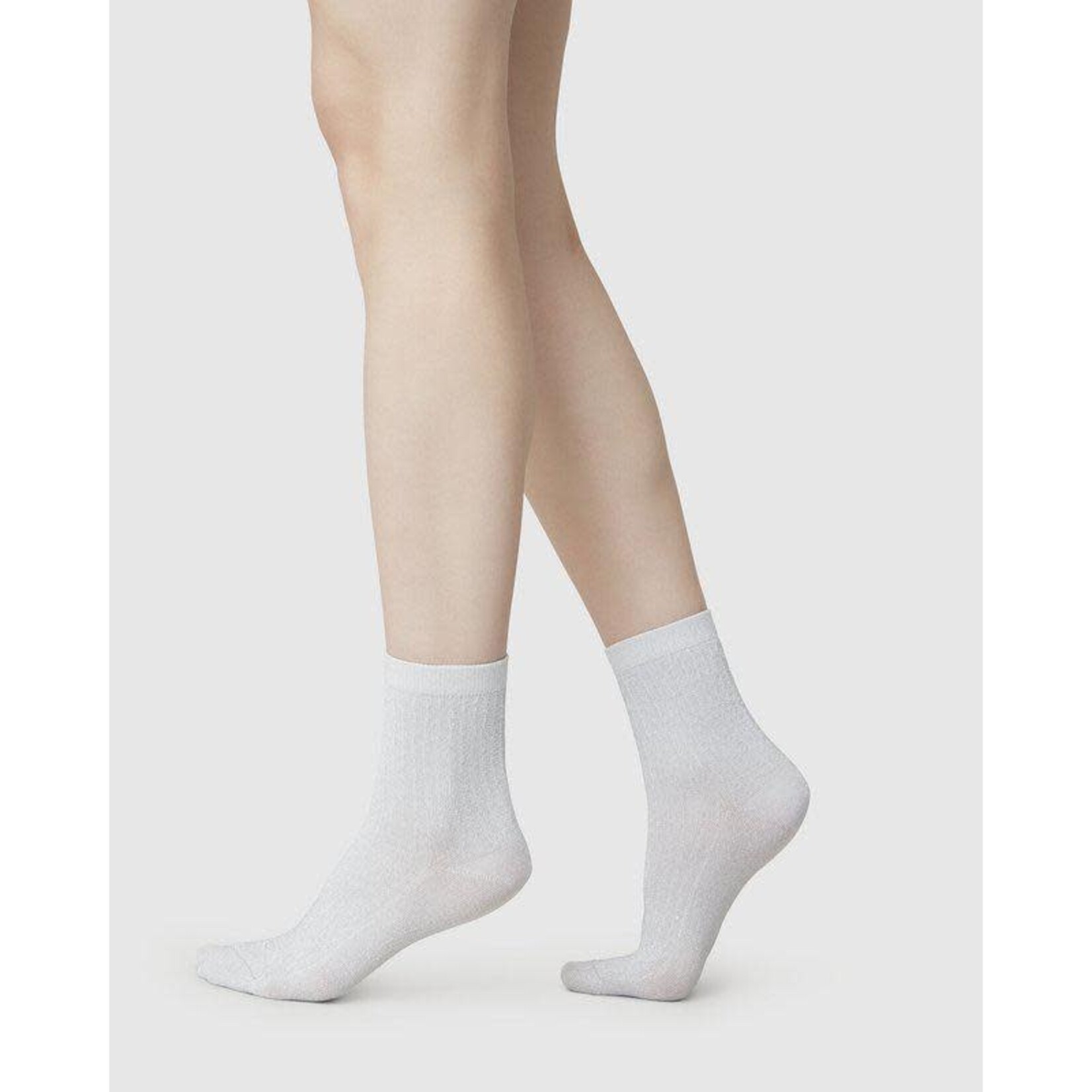 Swedish Stockings Stella shimmery socks - Light Grey