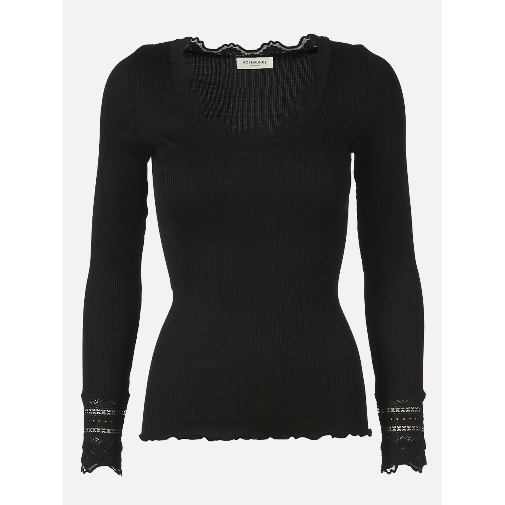 Rosemunde Silk t-shirt lace Black