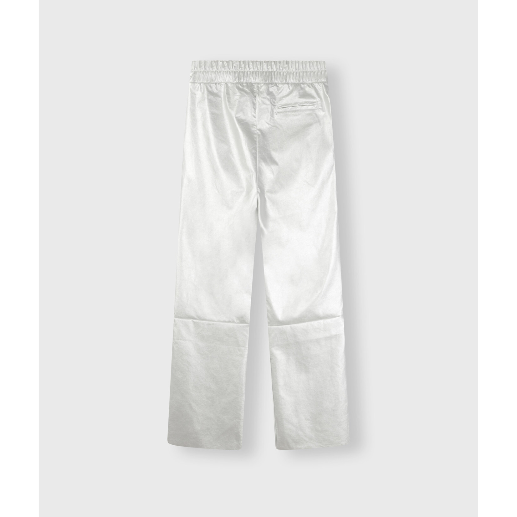 10Days Flared pants leather look Silver