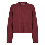 Co'couture Row crop knit Rhubarb