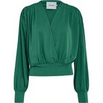 Minus Gasia modal wrap blouse Golf Green