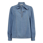 Co'couture Titus denim blow blouse Denim blue