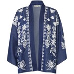 Lollys Laundry Bellary Kimono LS Blue Melange