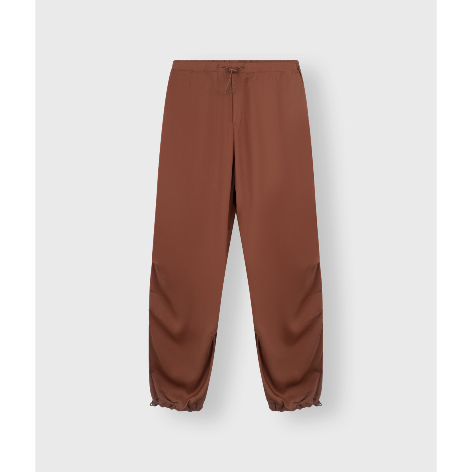 10Days Satin parachute pants Saddle brown