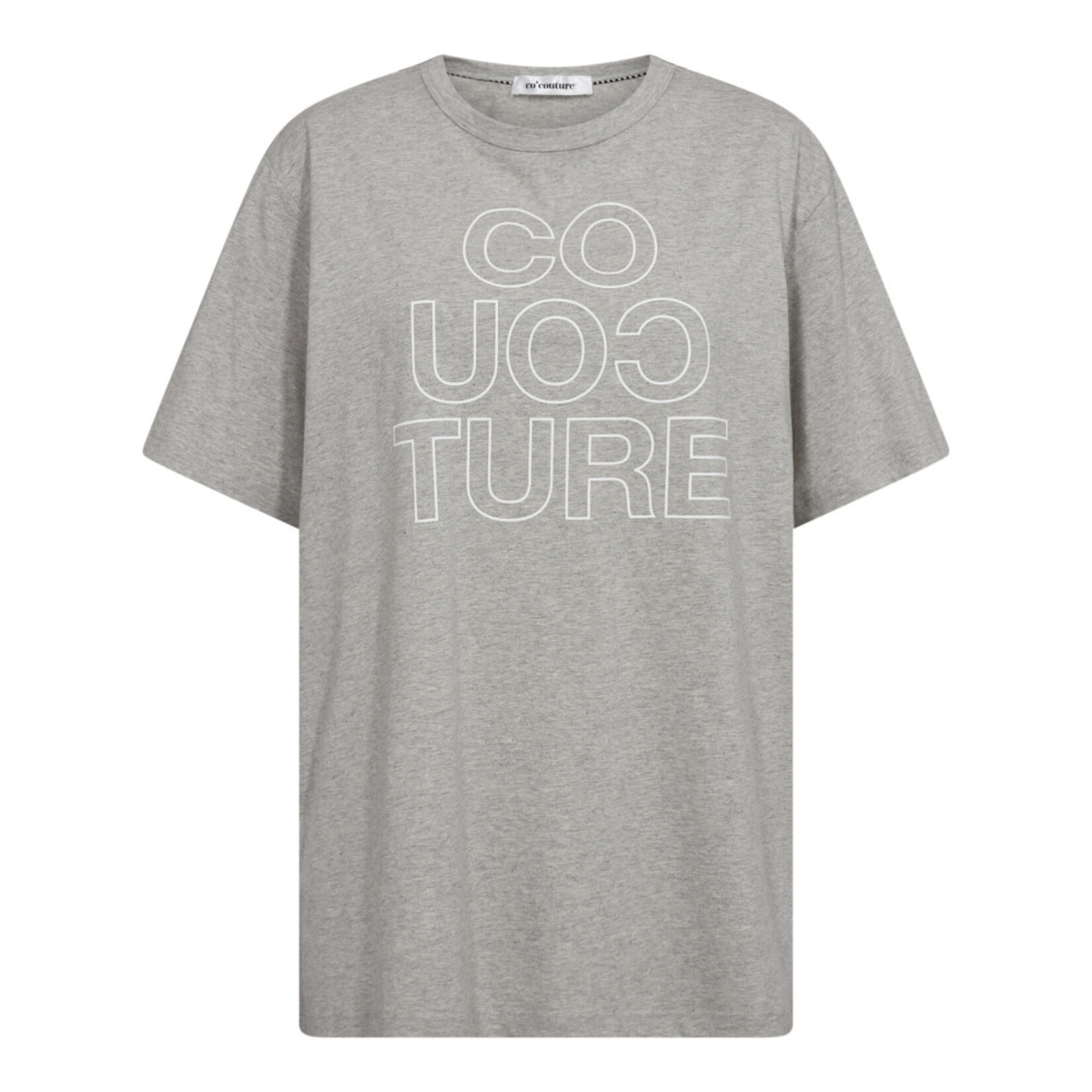 Co'couture Outline oversize tee Grey melange