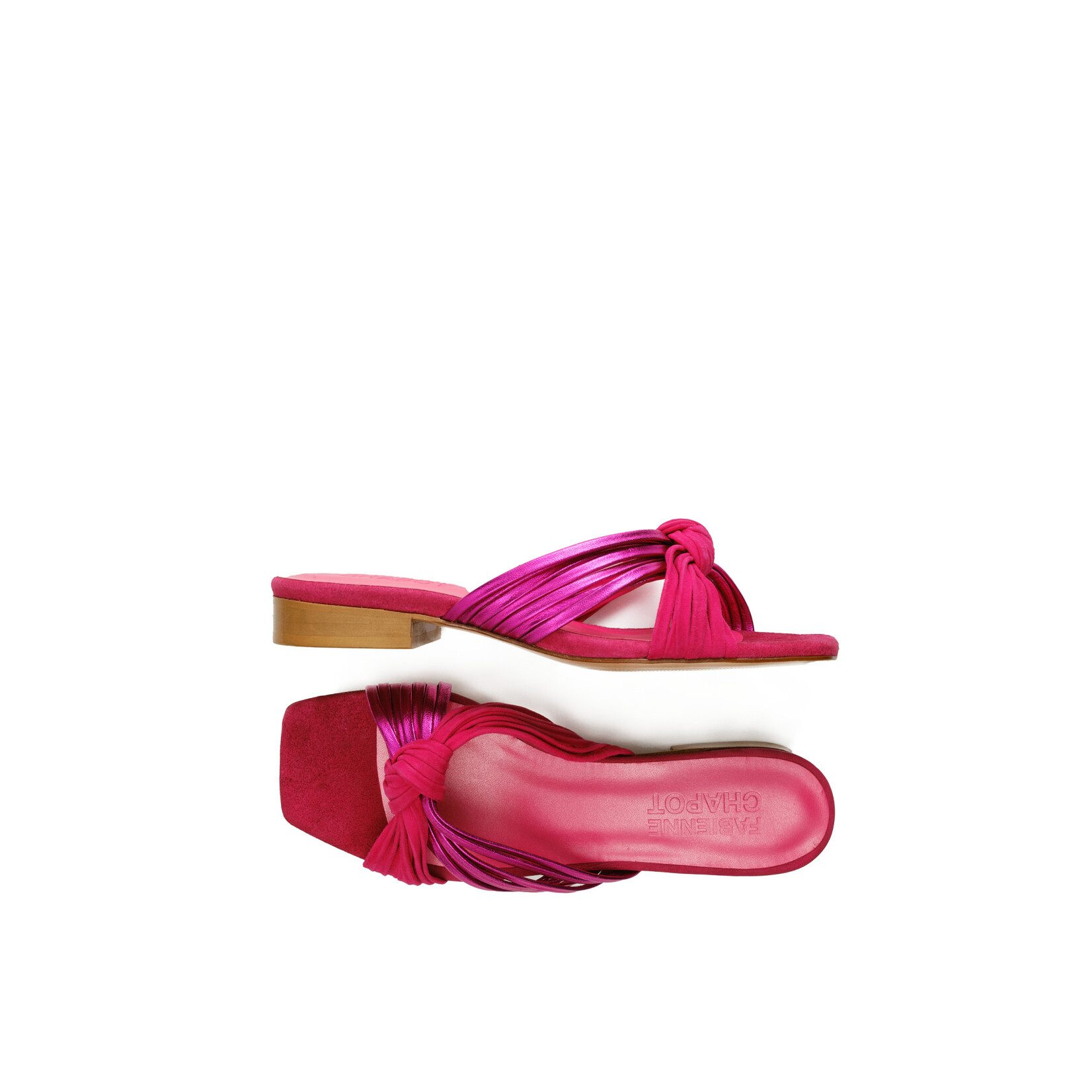 Fabienne Chapot Momo sandal Pink metallic