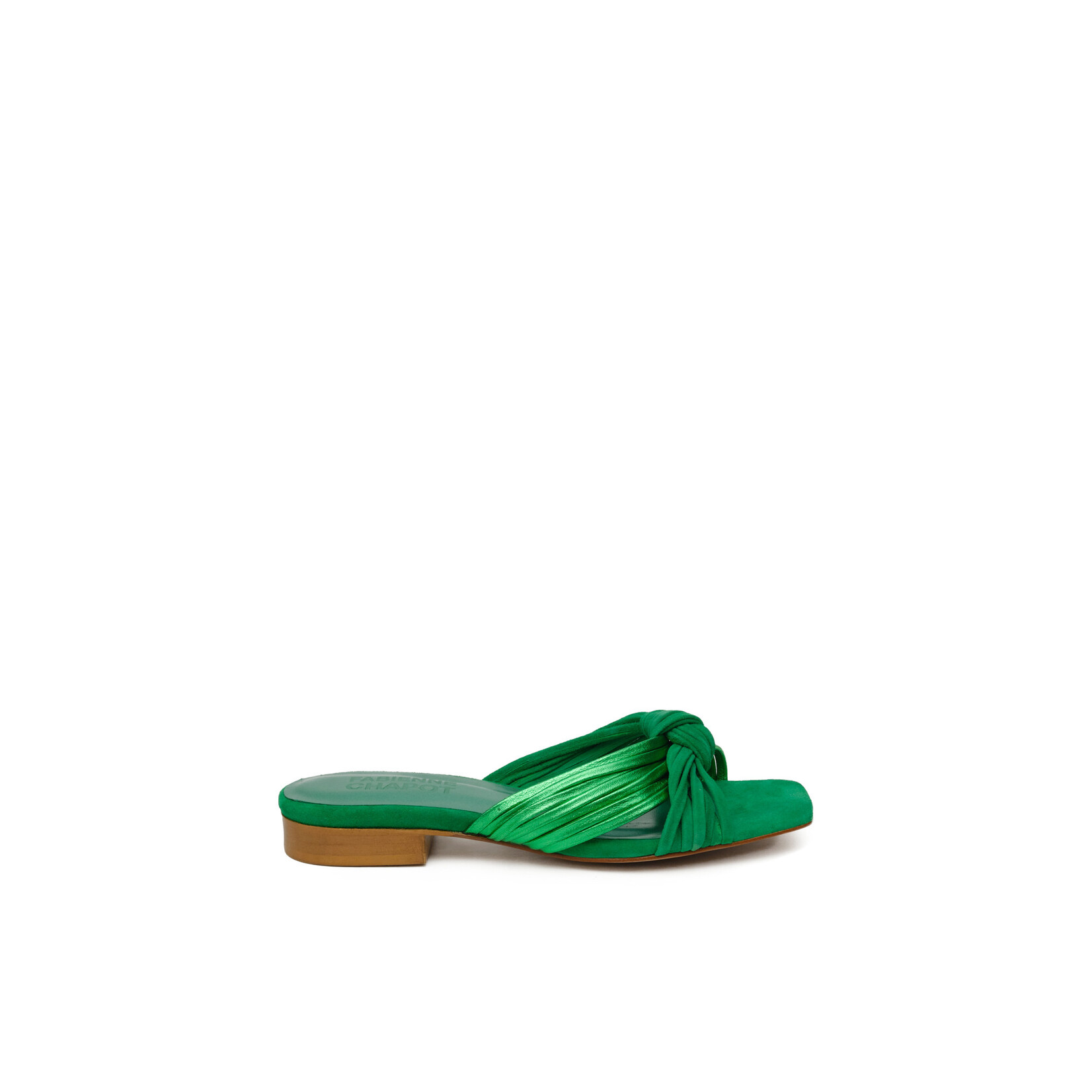 Fabienne Chapot Momo sandal Green metallic