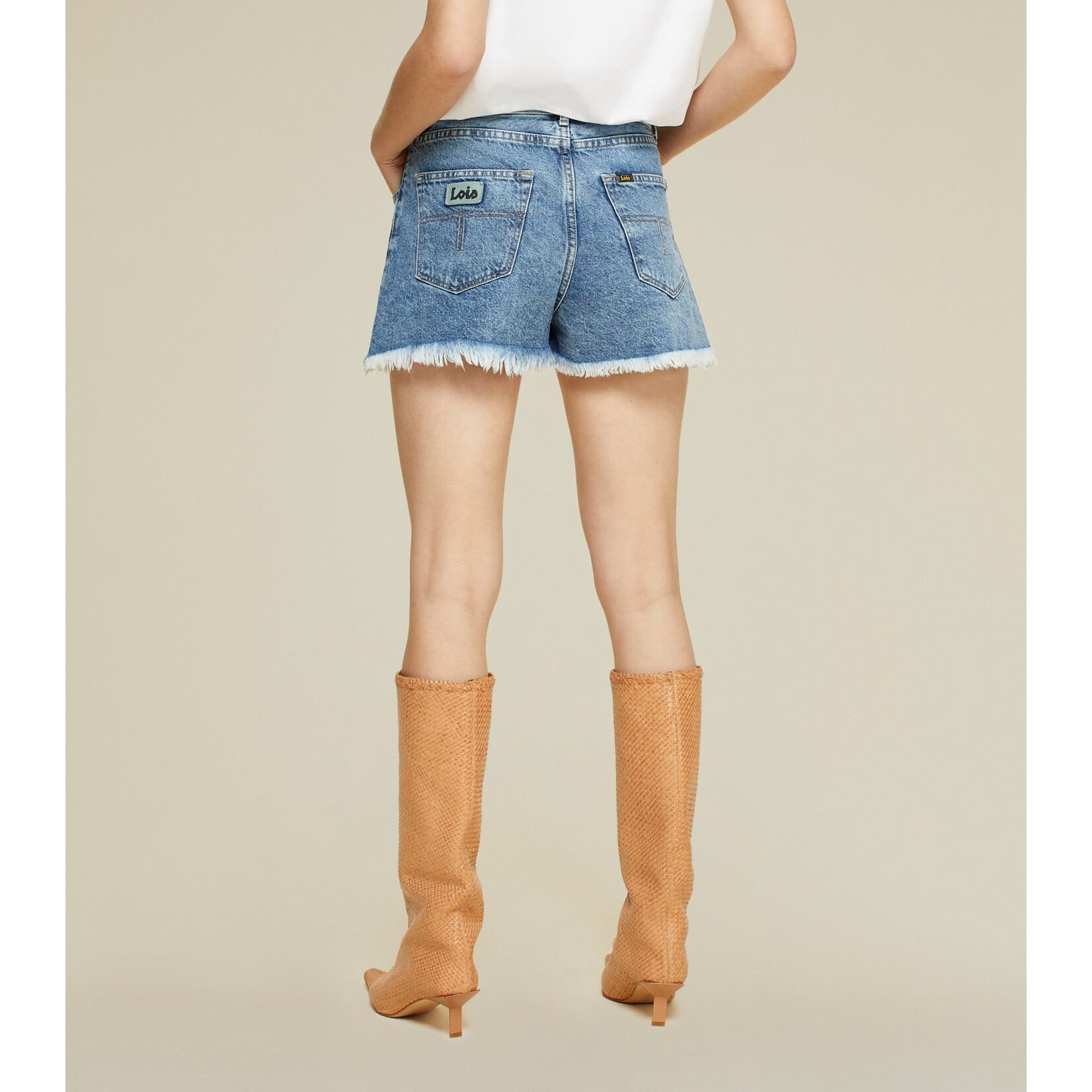 Lois Sandra shorts jackson saddle Triple stone