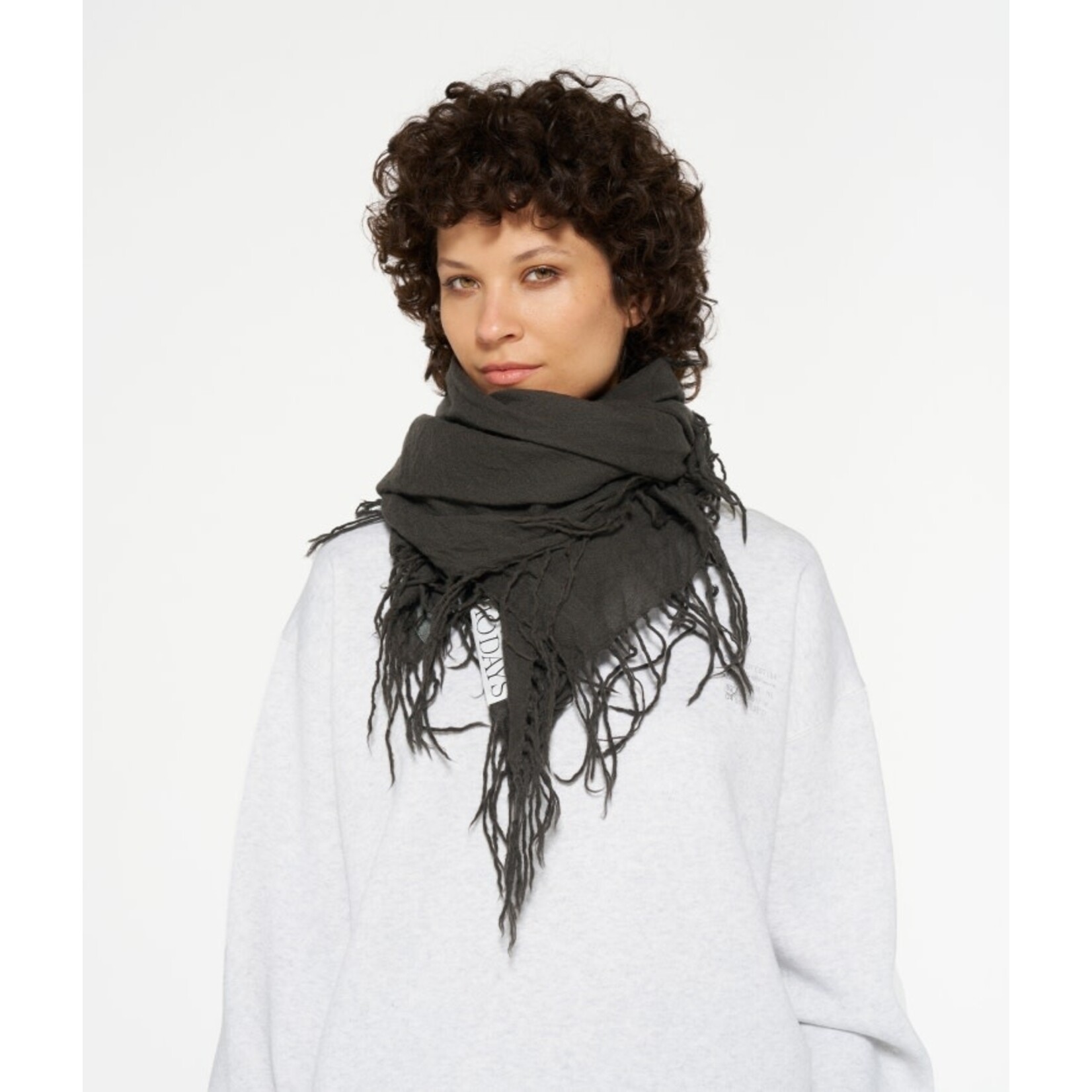 10Days Wool scarf Oil grey