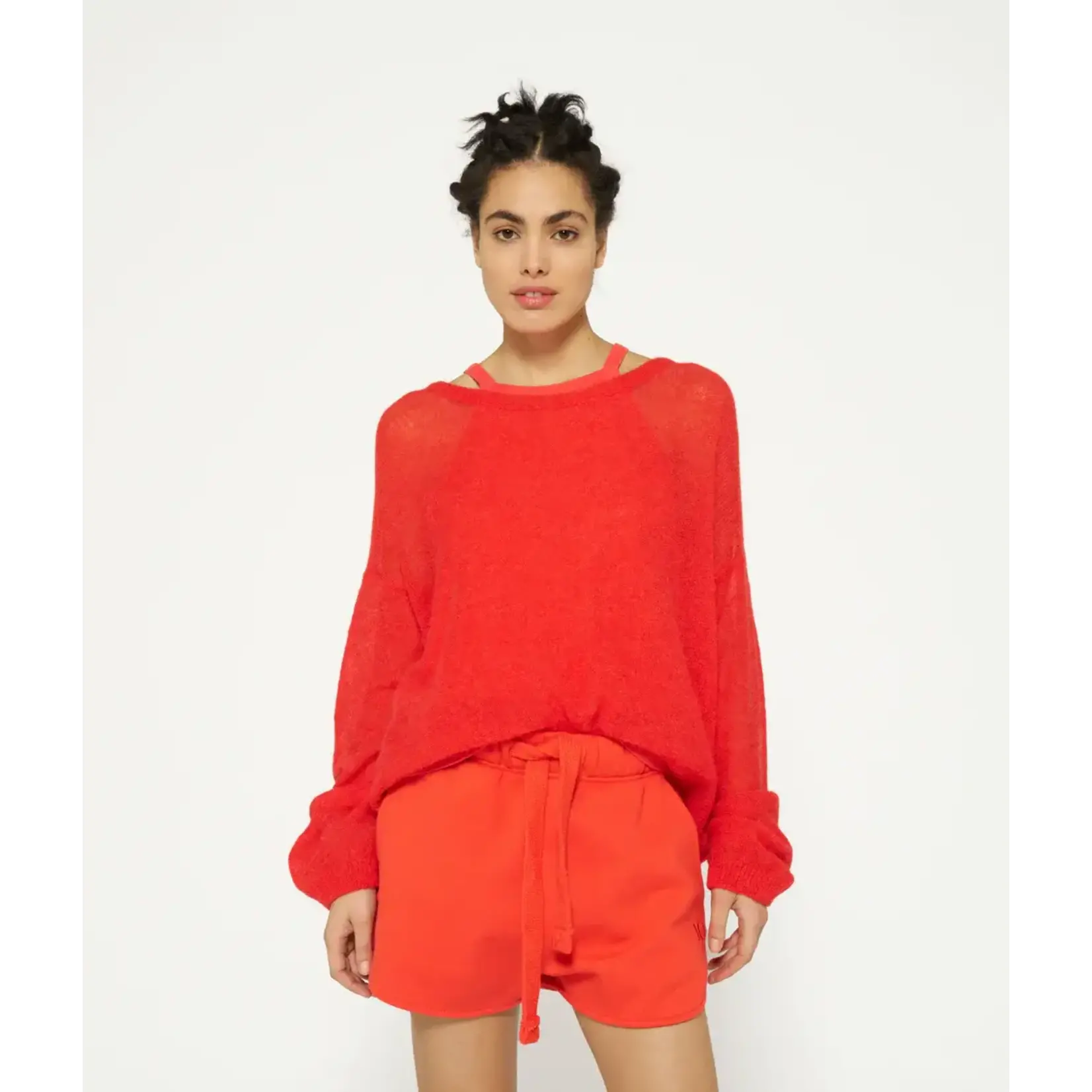 10Days Sweater thin knit Poppy red