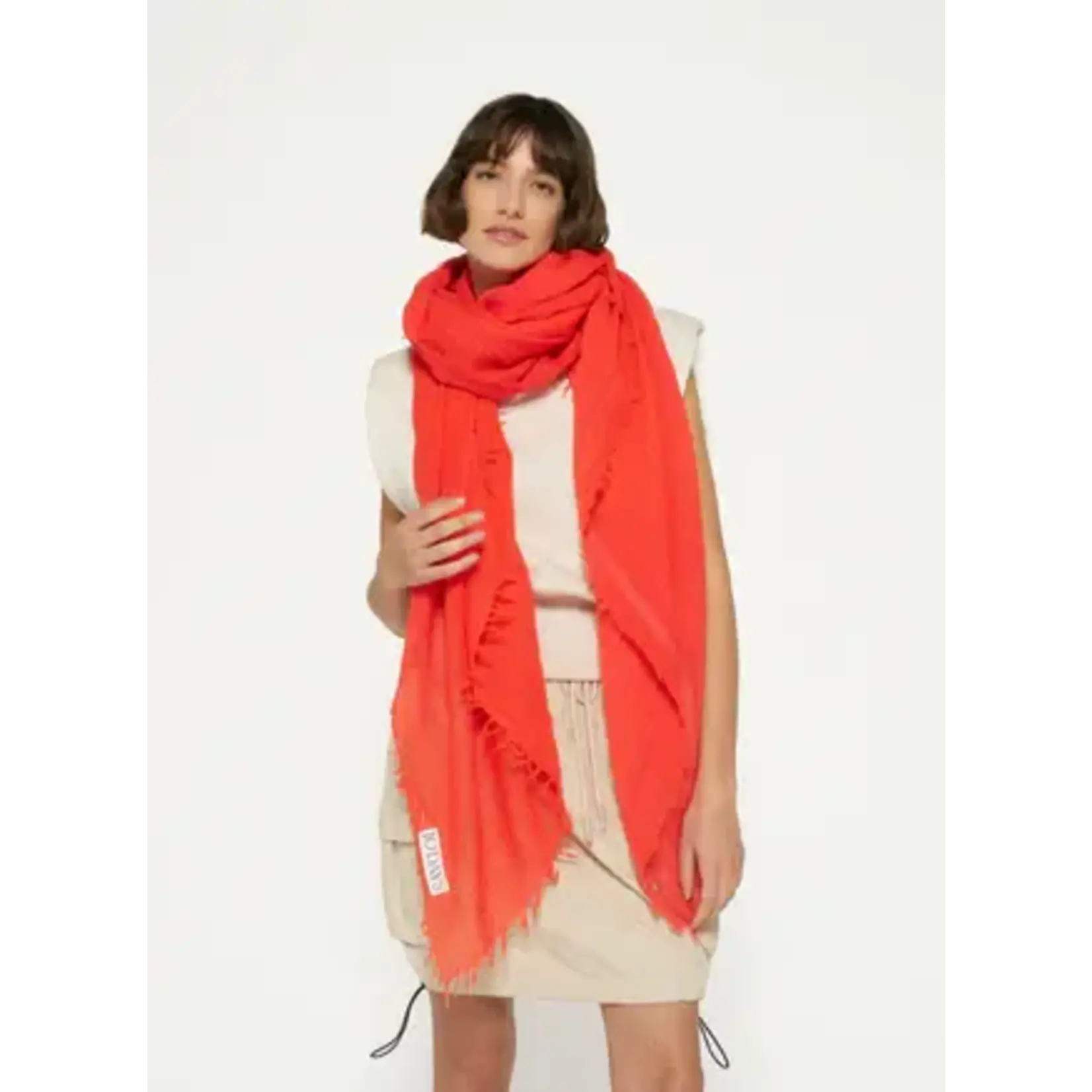 10Days Scarf muslin Poppy red