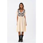 Lollys Laundry Noida midi dress Creme