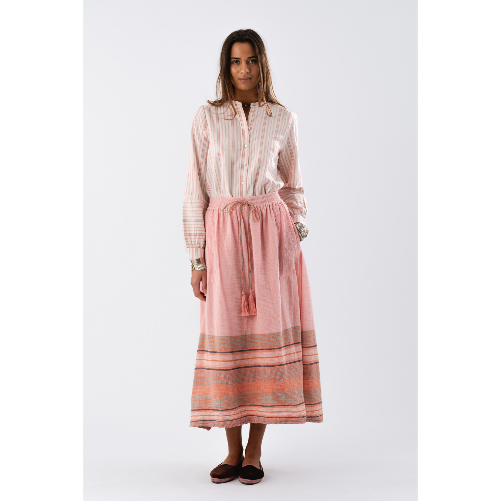 Lollys Laundry Akane maxi skirt Dusty rose