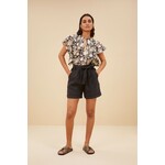 By-Bar June linen shorts Jet black