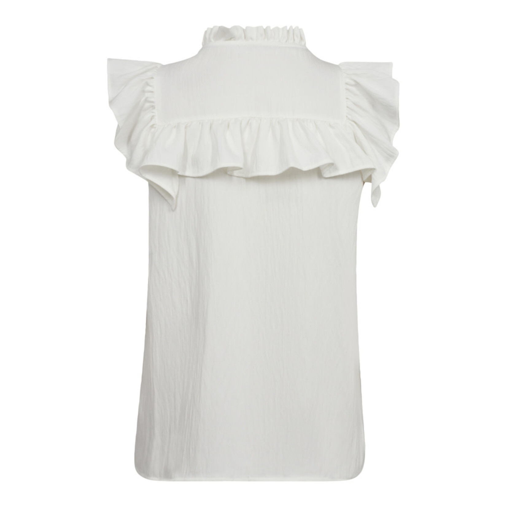 Co'couture Sueda pin tuck top White