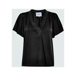 Minus Lirene v-neck blouse Black