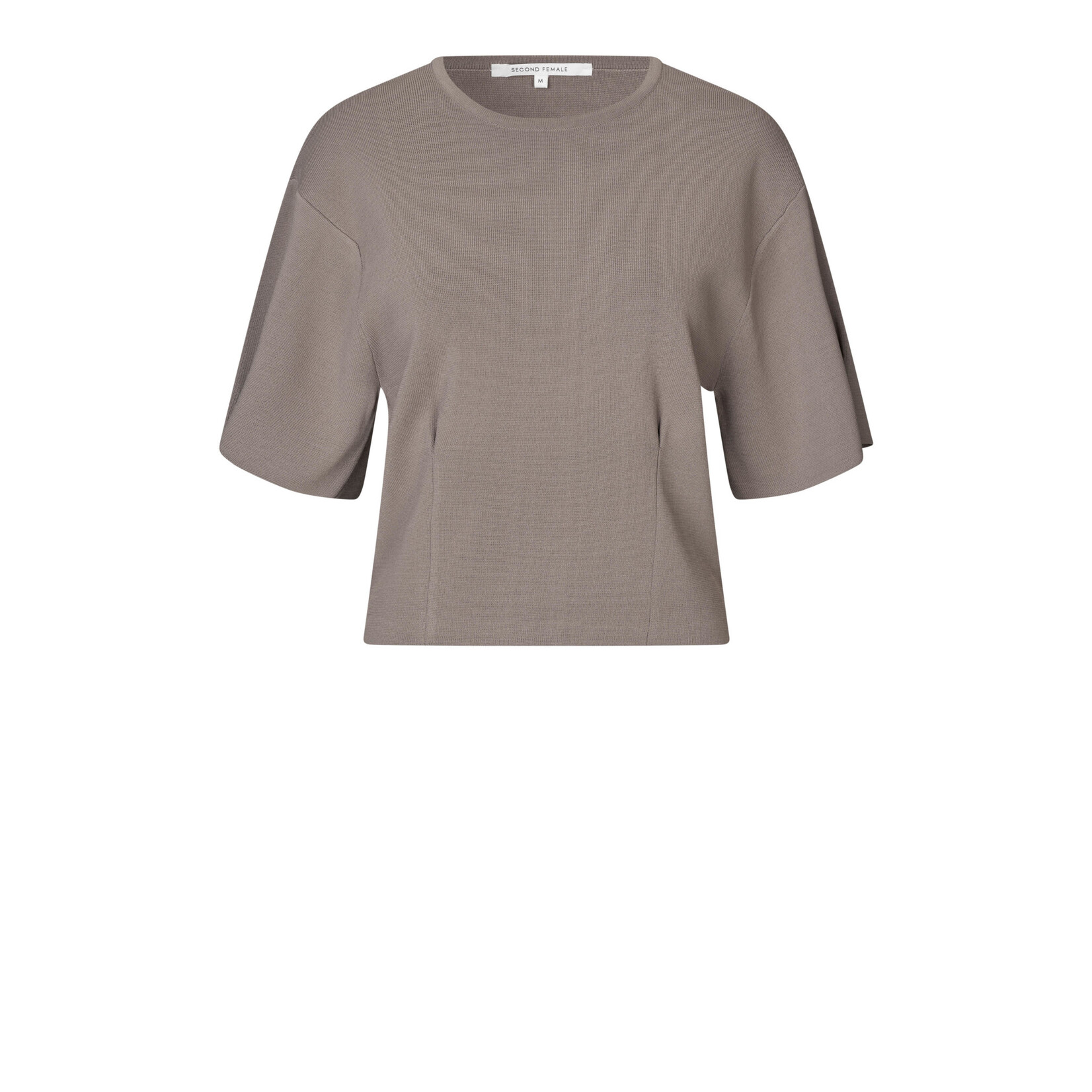 Second Female Jilla knit tee Chocolate chip