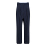 Co'couture Vola long pleat pant Navy