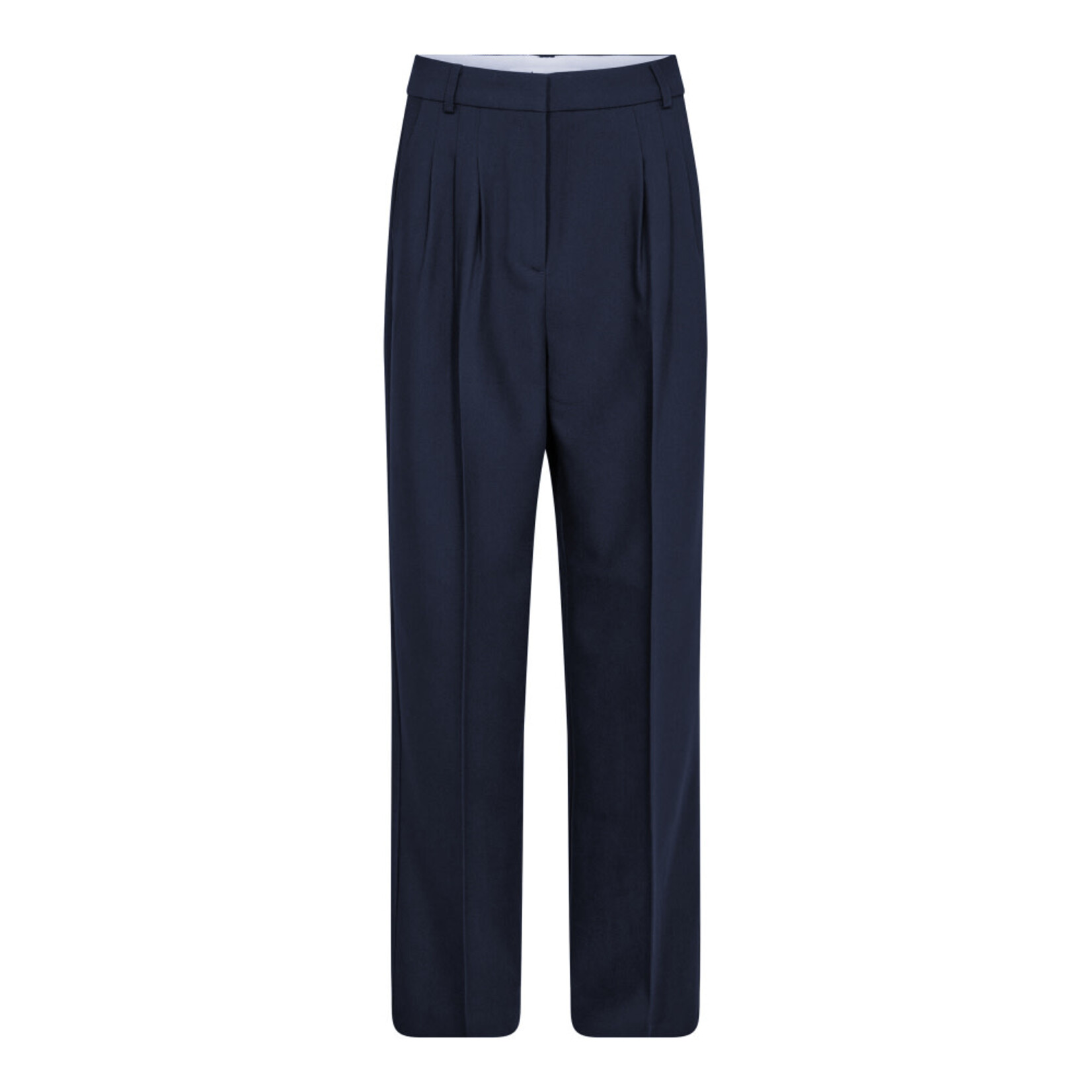 Co'couture Vola long pleat pant Navy