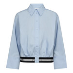 Co'couture Cotton crisp logo shirt Pale blue