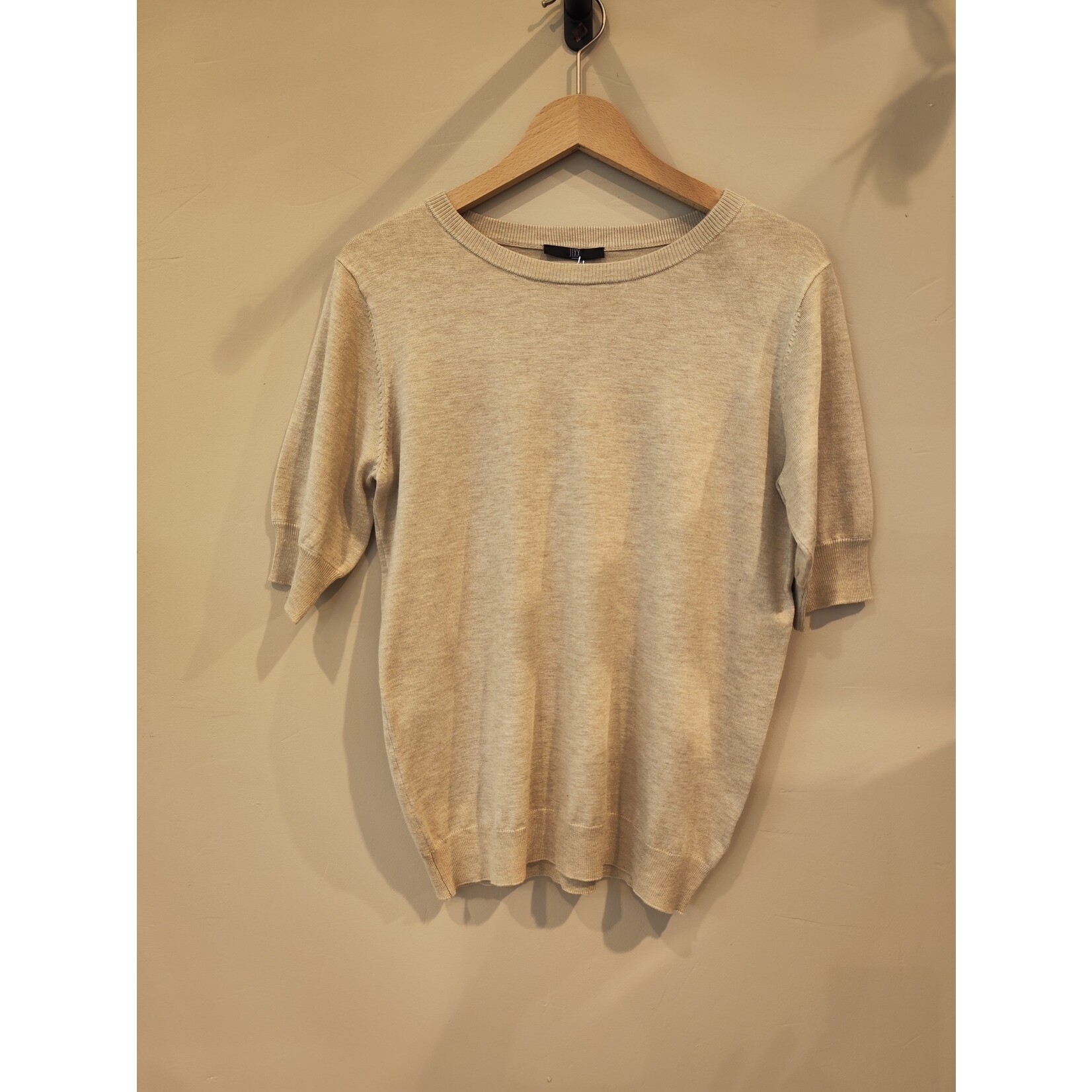 Jade 1/2 sleeve fine knit Sand melee