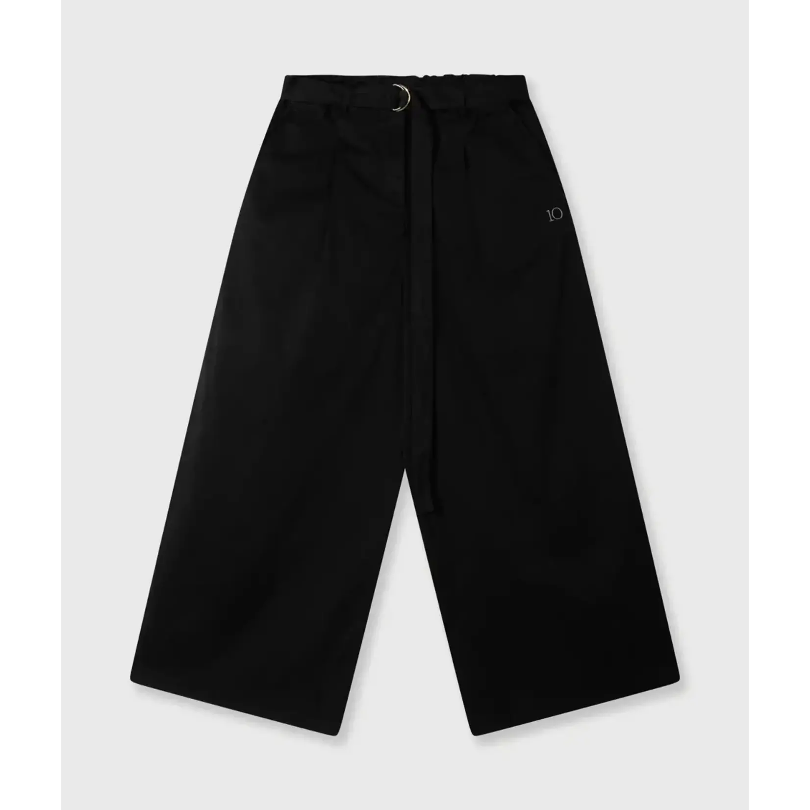10Days Wide leg pant twill Black
